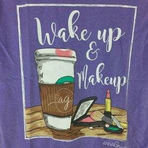 Anna Grace T-Shirt Comfort Colors Coffee & Make Up